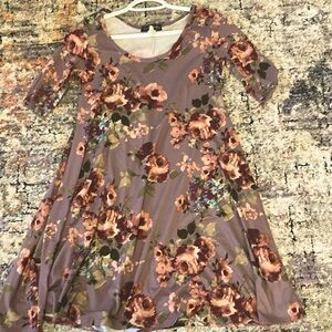 Mid-thigh length Floral dress